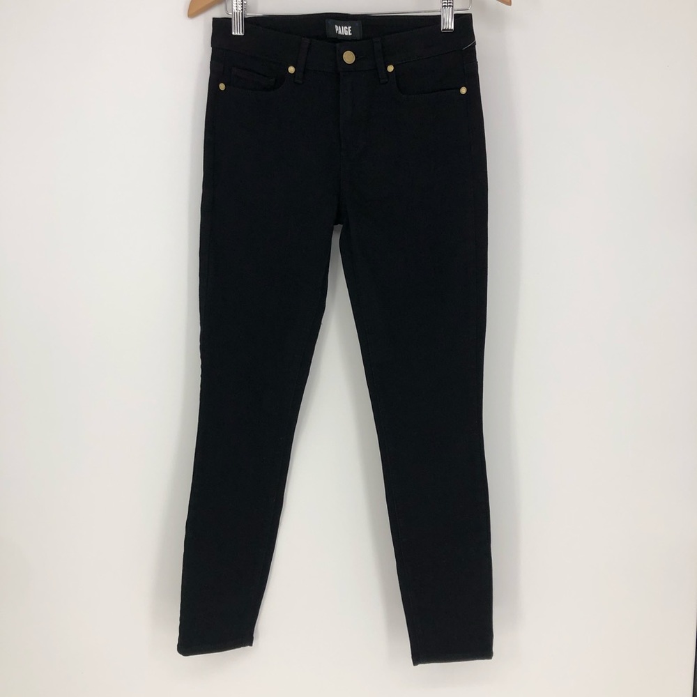 PAIGE SKINNY BLACK JEANS